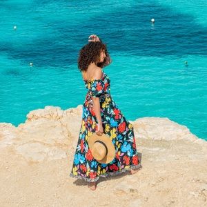 RIXO X Target Floral Off the Shoulder Dress RARE!